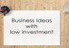 small investment business