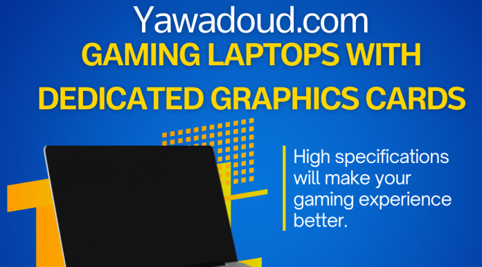 Blue and Yellow Modern Gaming Laptops