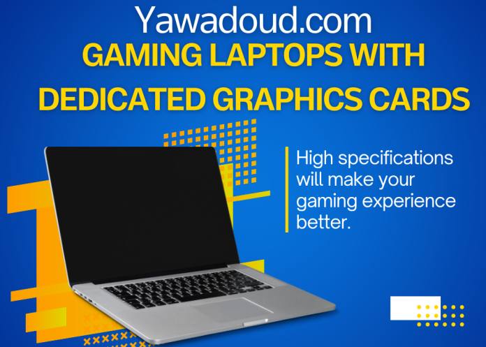 Blue and Yellow Modern Gaming Laptops